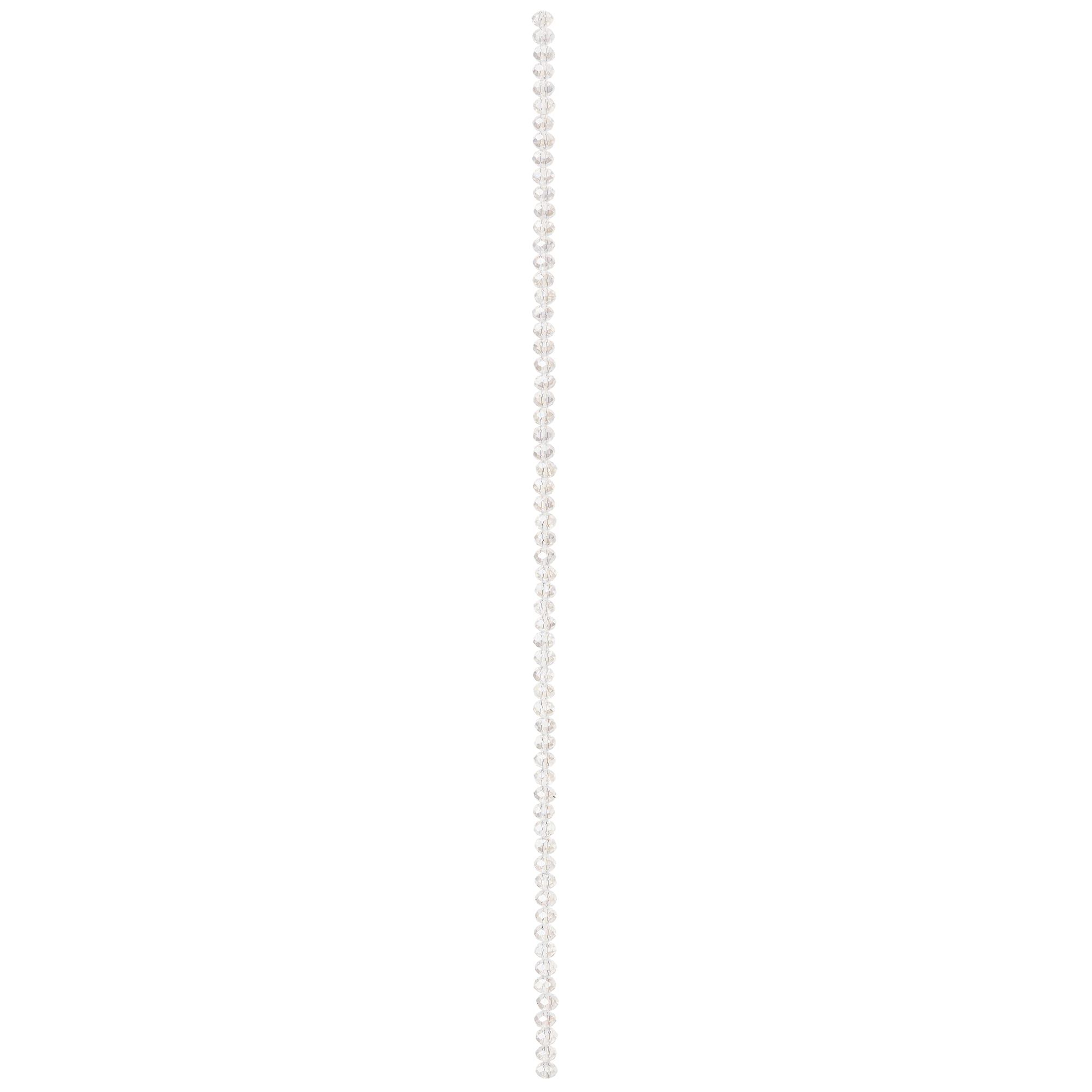 Crystal Faceted Rondelle Beads, 4mm by Bead Landing™